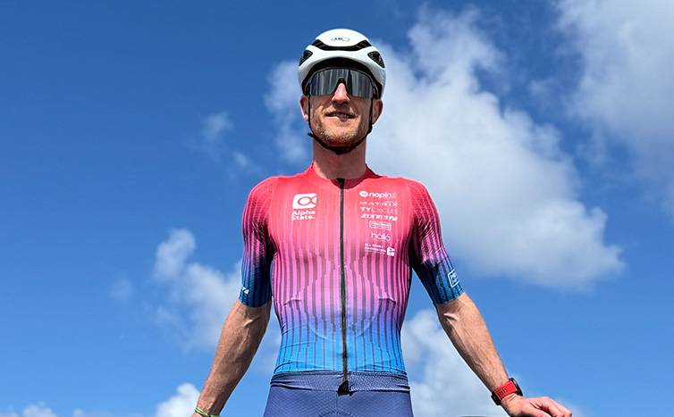 Alpha State one to one coaching leader Dan, successfully competing at an Ironman event